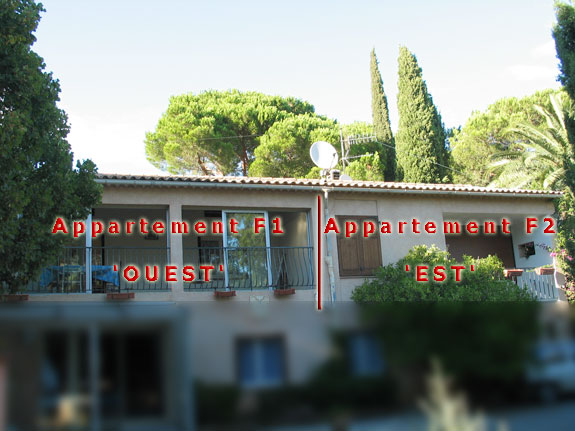2 appartements dans maison � louer � Cavalaire